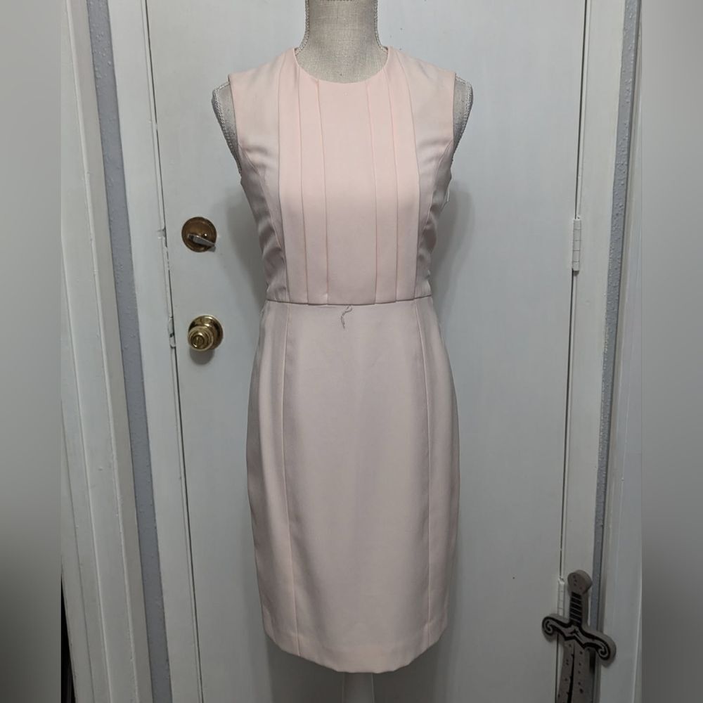 Gillian petites pink dress  pleated Detail Sz 4 Petite